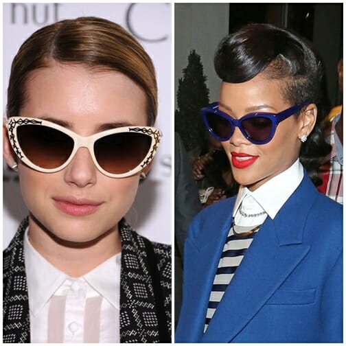 Trend celebrity cateye sunglasses